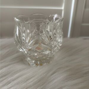 New Elegant Clear Glass Votive Holder